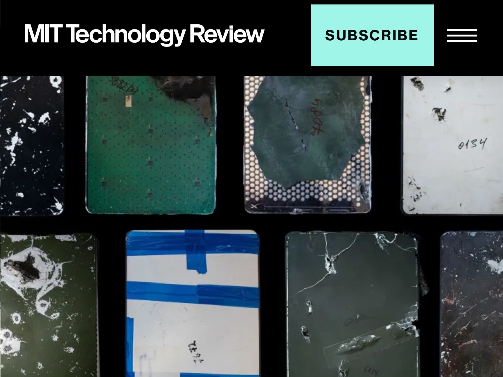 2025 —  MIT Technology Review
